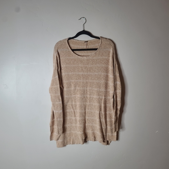 Free People Shipping News Tunic Sweater in Ballet Combo Size Small - Picture 4 of 8